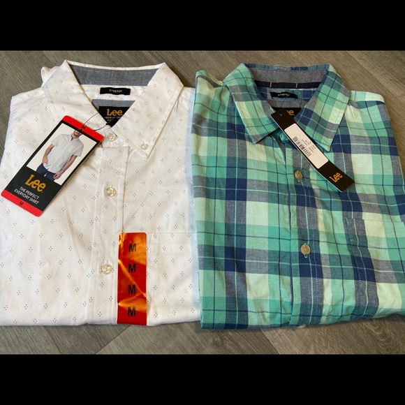 Lee Other - 2 Lee Mens Perfect Everyday Short Sleeve Shirts M